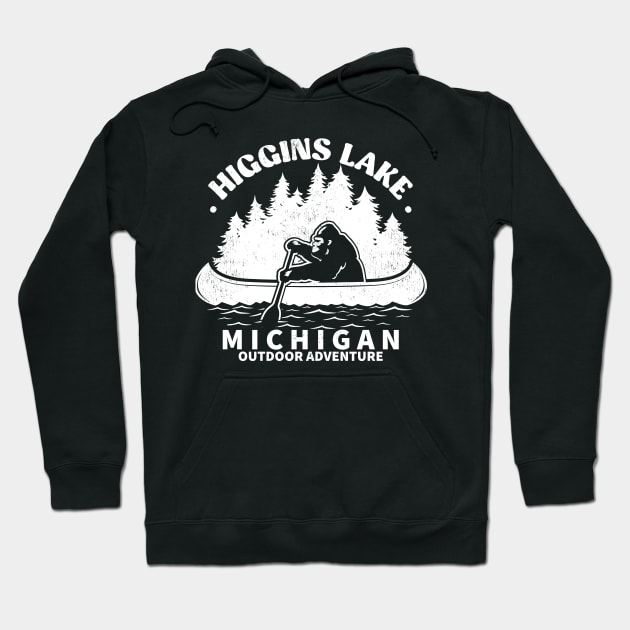 Higgins Lake Michigan Hoodie by Be Cute 